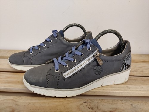 Rieker womens leather trainers - rieker,