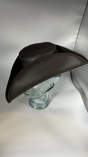 Leather Army Tricorn Hat 100%
