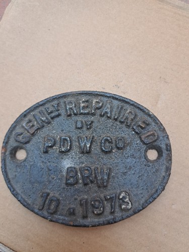 Railway wagon repair plate pdw - wagon,