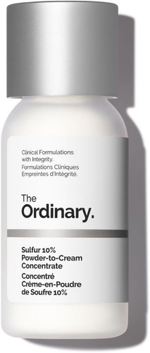 Sulfur powder to cream - 10%, powder-to-cream
