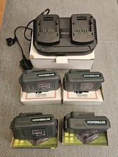 4 POWERBASE 20V Batteries and