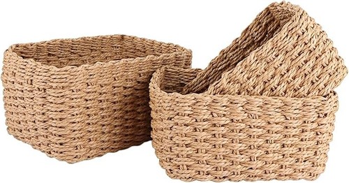 Aselected 3pcs wicker - 3pcs, baskets