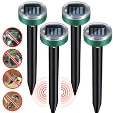4x Ultrasonic Solar Mole Rat