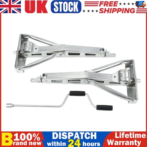 Galvanised steel caravan - steel, jack