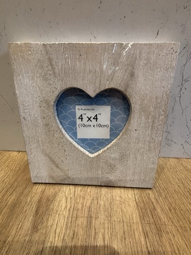 Small wooden heart - small, frame
