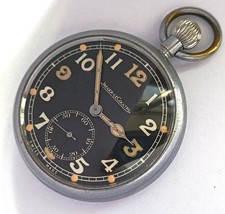 SWISS MADE JAEGER LECOULTRE MEN'S POCKET WIND UP POCKET ANTIQUE WATCH.