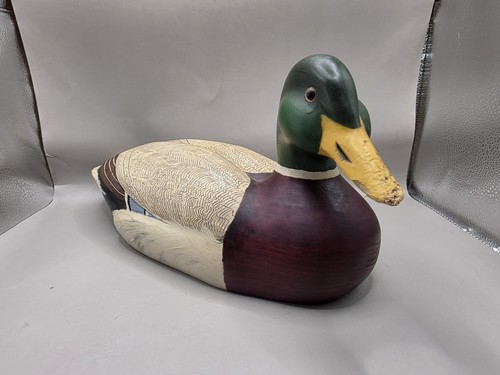 Vintage wooden duck - wooden, hand