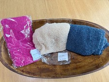 3 x Newborn Baby Nubble Knit Wrap Swaddle Photography Photo Prop Pink Blue Cream