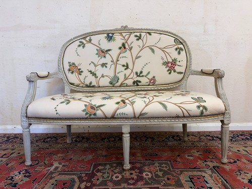 Antique french painted chelsea - french,
