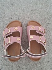 Girls M&S Pink Shell Sandals