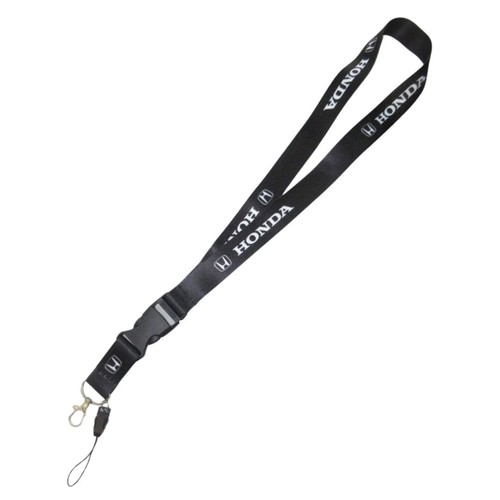 Honda neck strap lanyard black - honda,