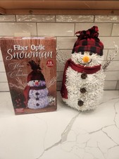 Fiber Optic Snowman Christmas
