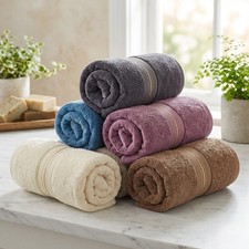 Bamboo Cotton Bath Towels