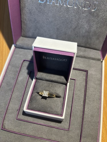 18ct yellow gold diamond - 18ct,