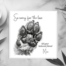 Personalised Dog Sympathy