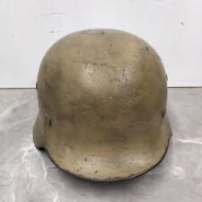 WW2 German Army M35 Helmet DAK Afrika Korps Large Size 59cm Original Shell