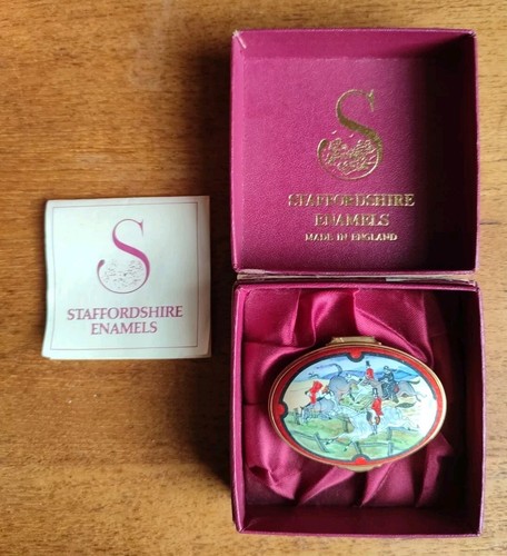 Staffordshire enamels trinket - staffordshire,