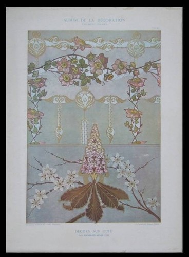 Flowers decor leather 1901 - decor,,