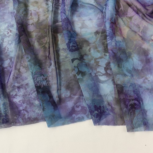 Floral power mesh - mesh, |