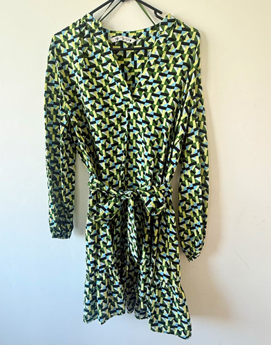 Zara geometric wrap dress - zara,
