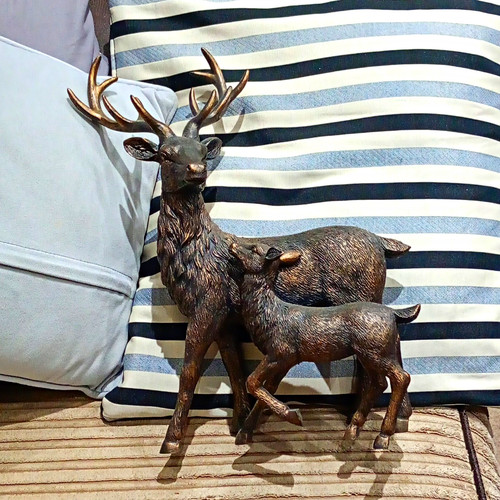 Deer fawn resin figurine - deer,