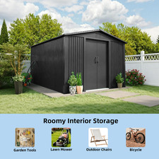Metal garden shed - garden,