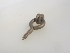 Small Antique Brass Pulley Wheel Rod Airer Block Old Gold Vintage