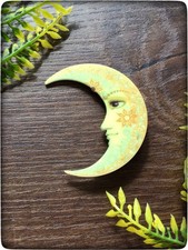 NEW Yellow Moon Crescent Half