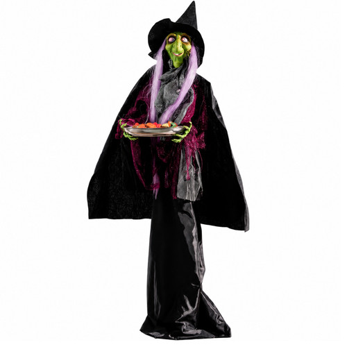 4ft animated halloween witch - 4ft,