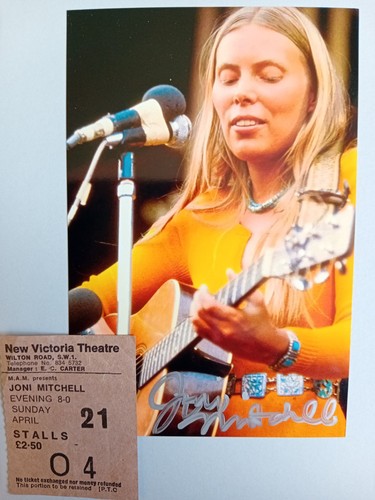 Joni mitchell genuine signed - joni,