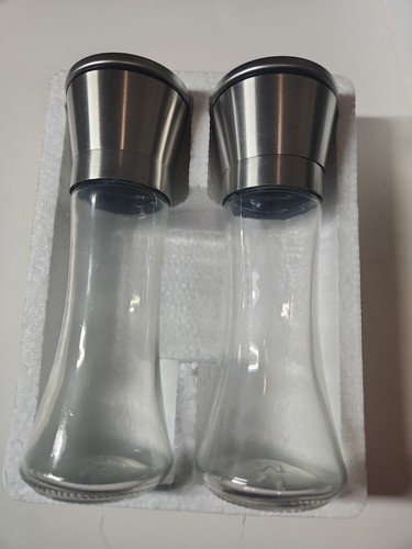 Glass salt pepper grinder mill - glass,