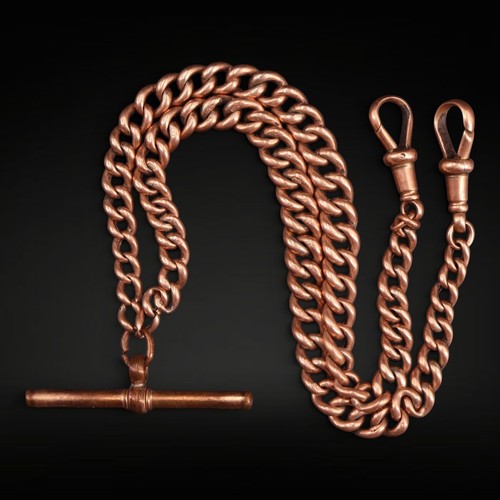 Victorian 9ct rose gold double