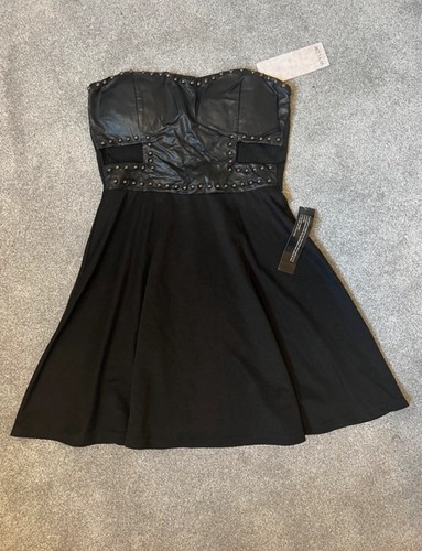 Black strapless dress size