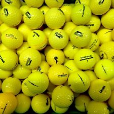 Yellow Golf Balls x40 - Budget Brands - Pearl/A Grade - Bright, Great for Winter