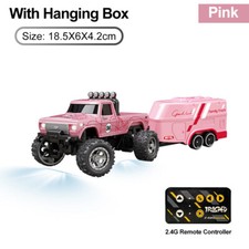 RC 1/64 Mini Truck 2.4G Off-road Monster Alloy Remote Controller Car Toys
