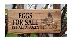 Free Range  Eggs for Sale Sign