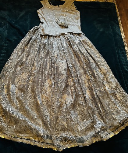 Indian party lengha - ,, silver