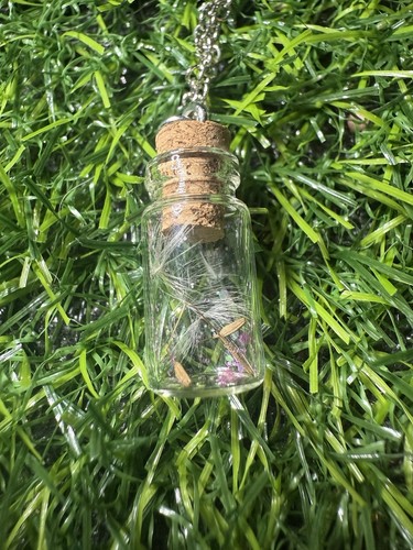 Real dandelion wish - real, bottle