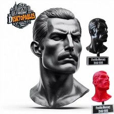 Freddie Mercury Bust 3D