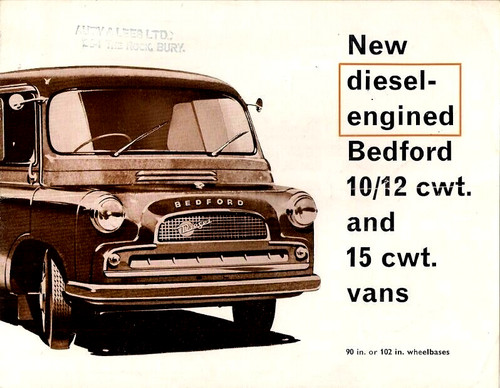 Bedford diesel van - van, 1961
