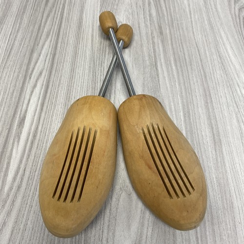 One pair wooden shoe trees - pair,