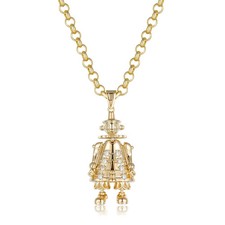 Women 9ct Gold Clown Pendant