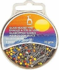 Pony Glass Head Pins