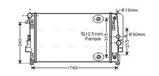 AVA Coolant Radiator MSA2460