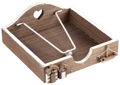 Wooden napkin holder - wooden,