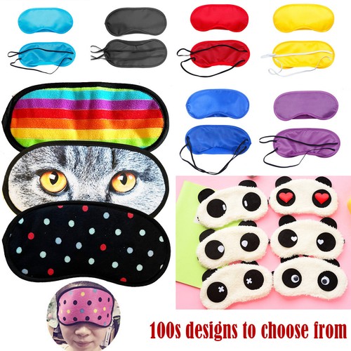 Soft cotton suede eye masks - cotton,