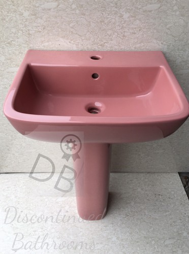Cameo pink basin and - and, pedestal