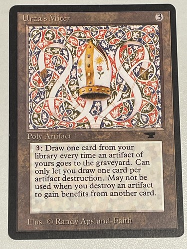 Urza miter mtg antiquities - miter,