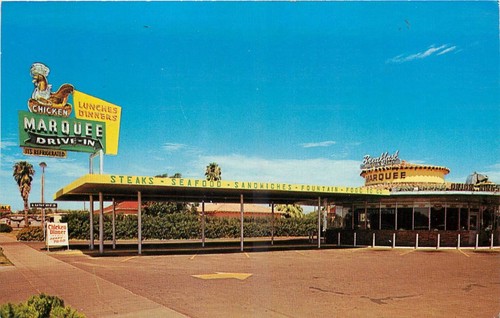 Vintage marquee drive - vintage, mesa