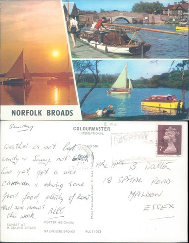 Norfolk broads scene with - norfolk,